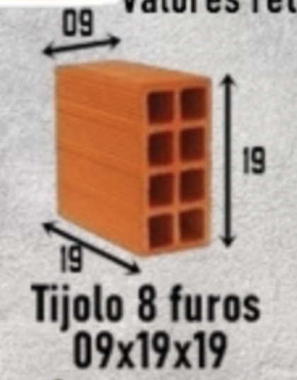 Tijolo 8 Furos